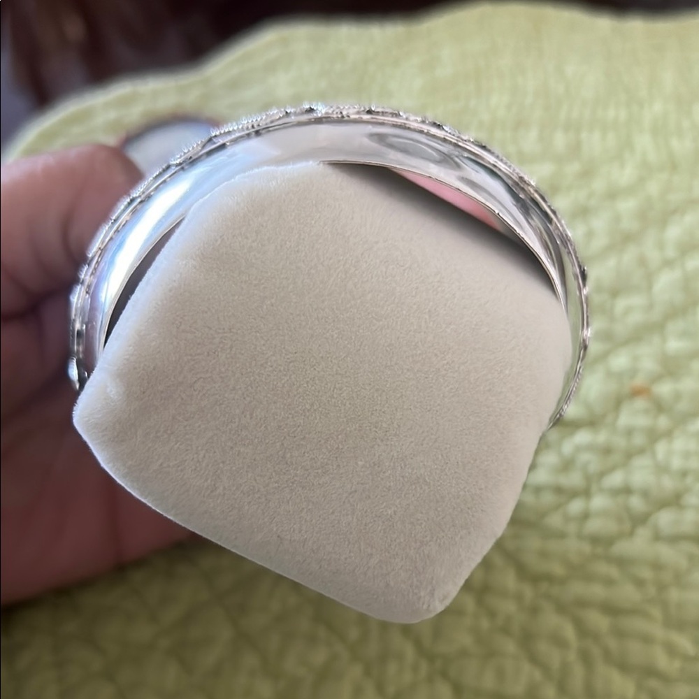 Vintage 925 Silver Bangle Bracelet - Picture 5 of 6